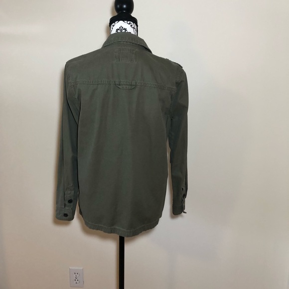 Forever 21 Utility Military Style Button Down Shirt Jacket - Picture 5 of 11